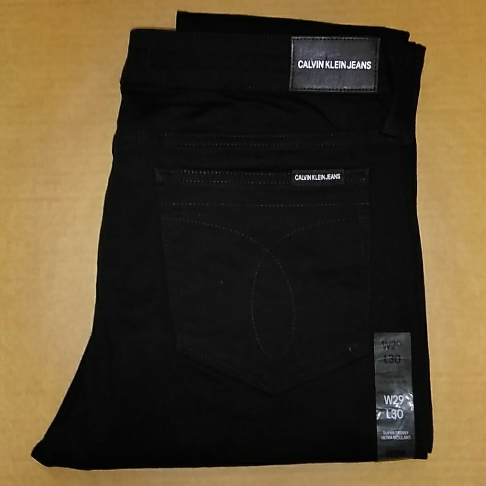 New CKJ011 Super Skinny Ultramoulant Black  29x30